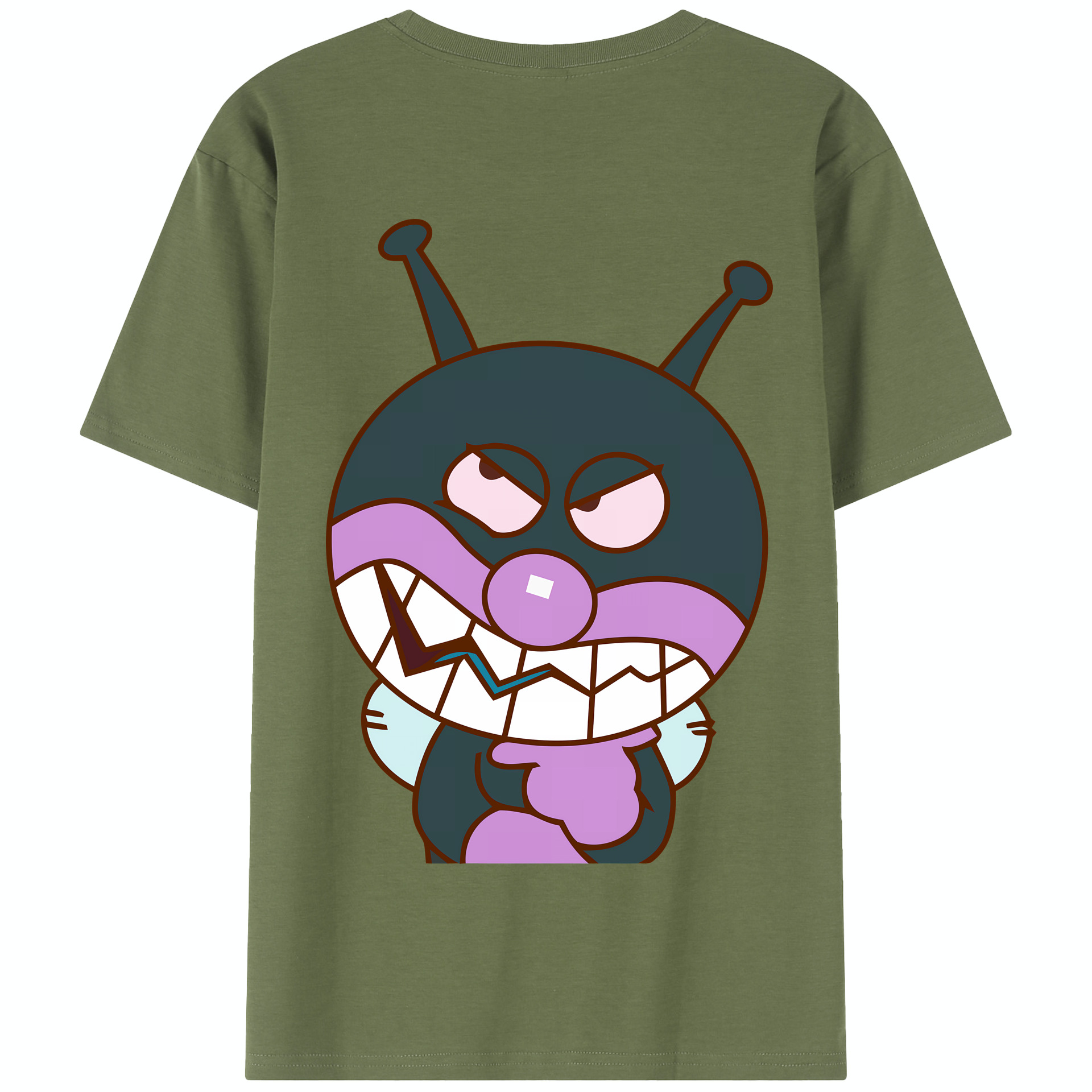 （画像用） アンパンマン Anpanman 綿100％半袖Tシャツ（背面プリント）